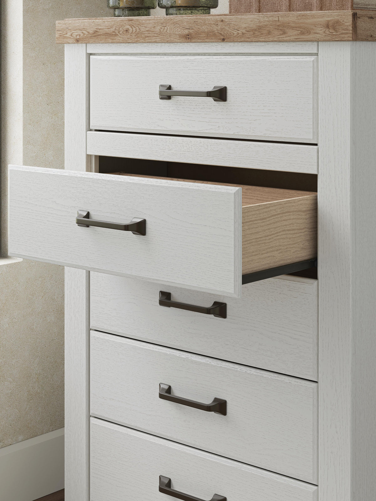 Savonport Chest of Drawers - White/Brown  (B4615-SI) - Image 10
