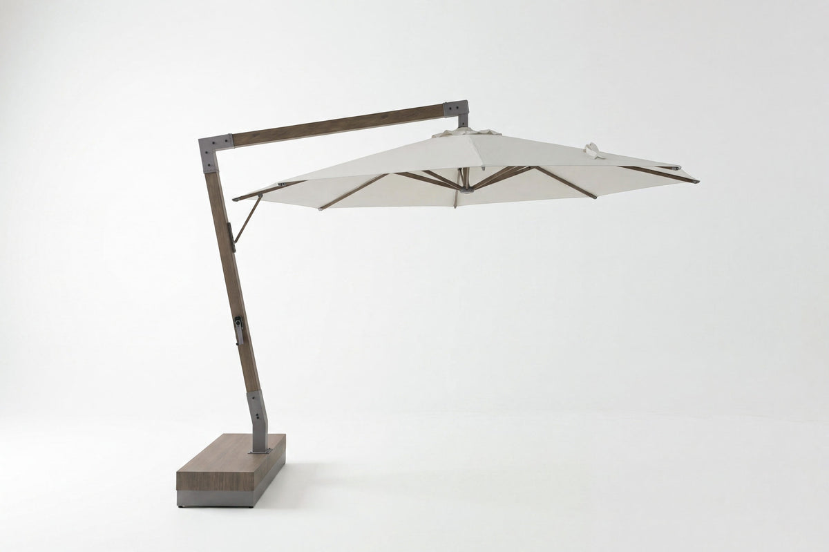 Spring Palms 11 Side Wind Umbrella with Base (P140-SI)