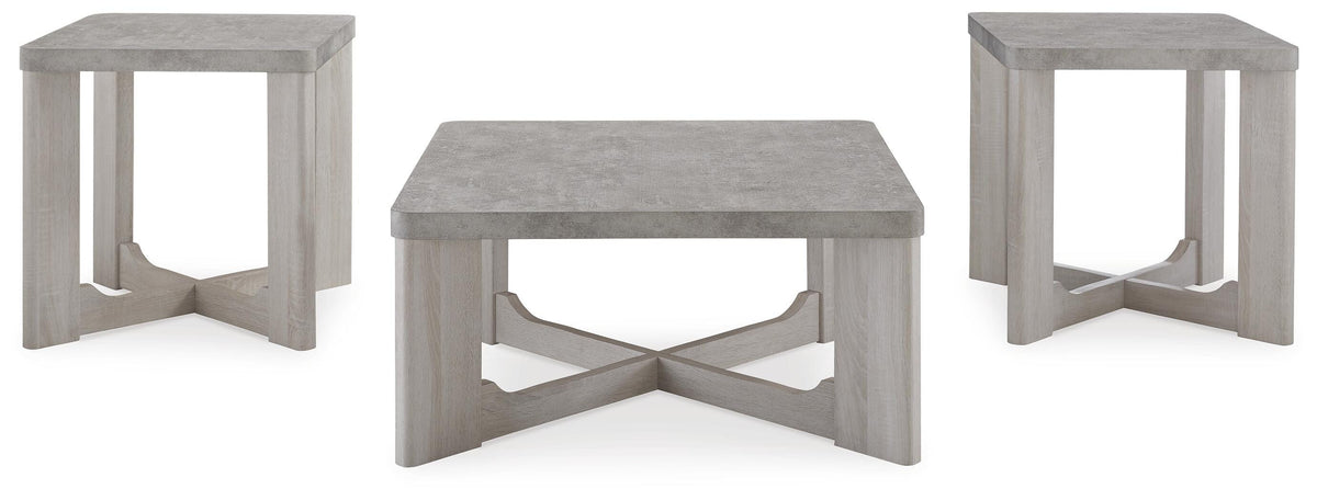 Garnilly Table (Set of 3) - Whitewash  (T247-SI) - Image 2