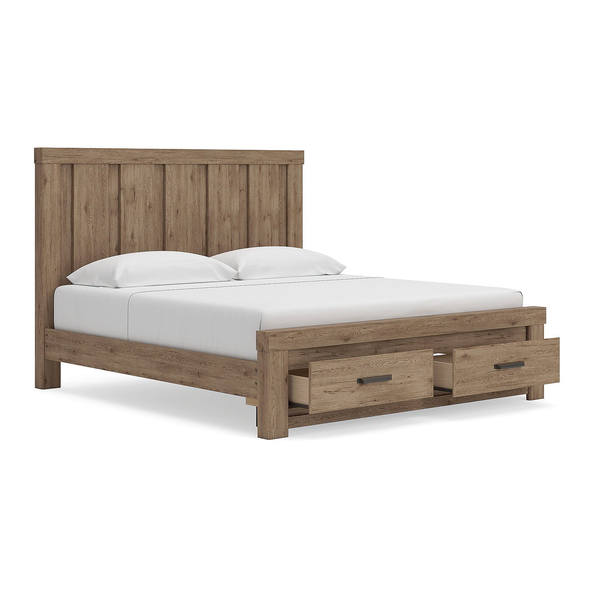 Oliandon King Panel Storage Bed (PCB2844-SI) - Image 4