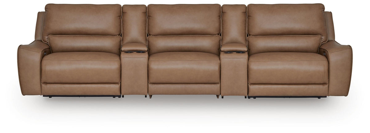 DeepWakes 5-Piece Power Reclining Sectional (PCU62606-SI)