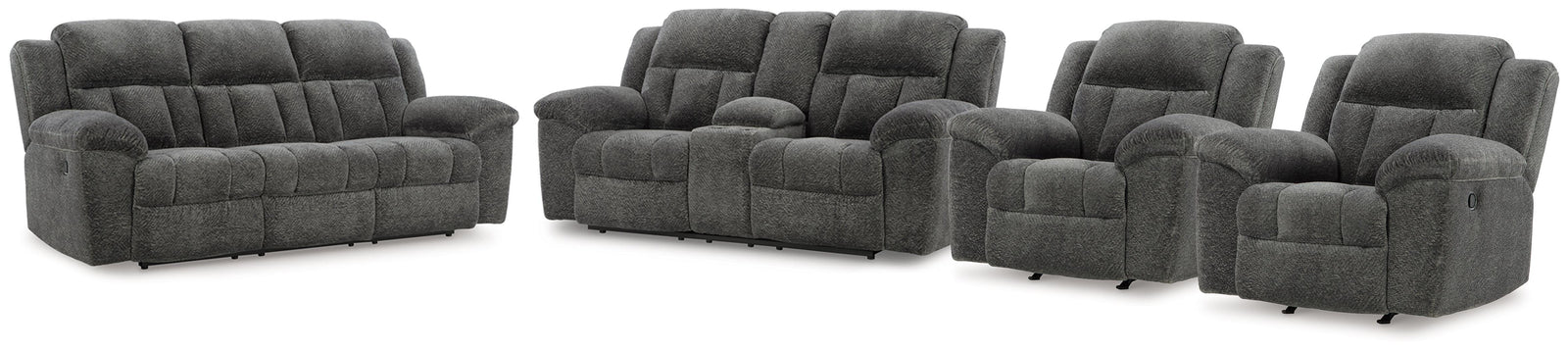 Frohn Reclining Sofa and Loveseat and 2 Recliners (37406-SI)