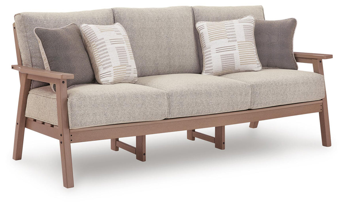 Grover Beach Outdoor Sofa with Cushion (PCP422-SI) - Image 3