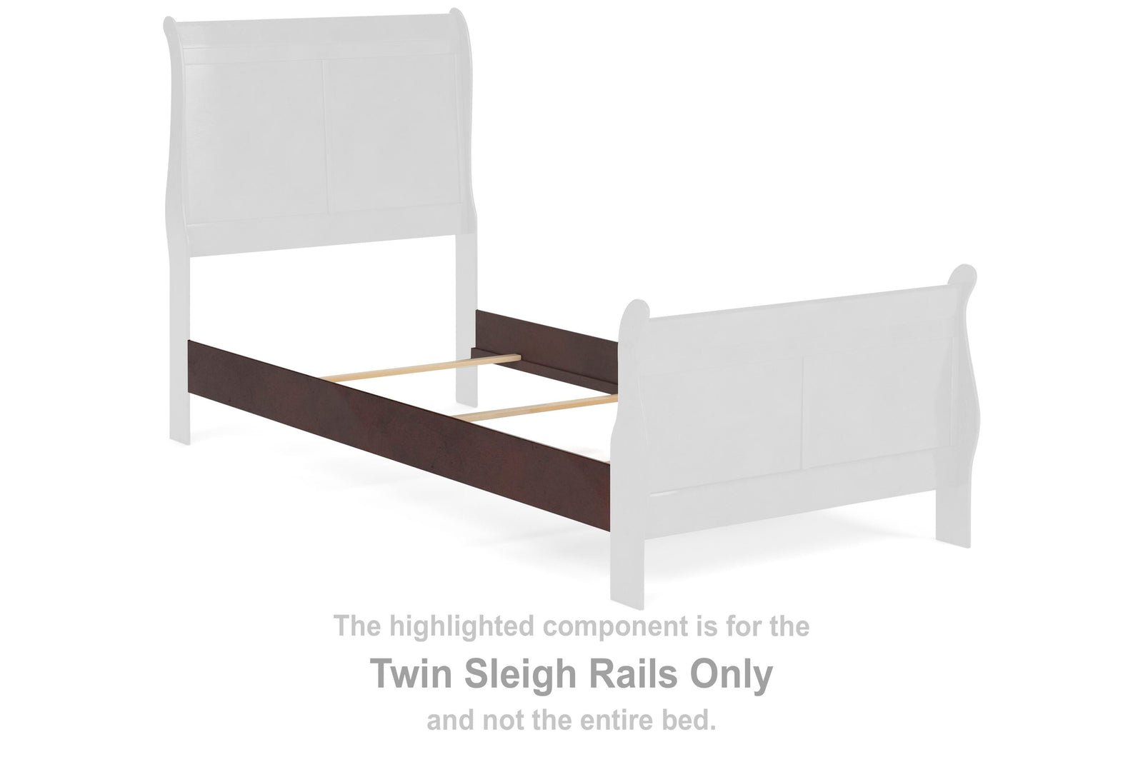 Alisdair Sleigh Rails - Reddish Brown  (B376-SI)