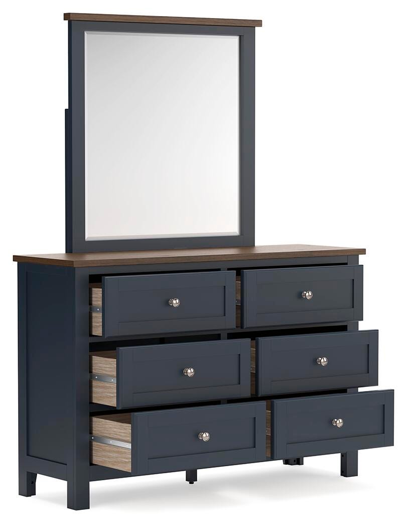 Landocken Panel Bed, Dresser, Mirror and Nightstand (B414-SI) - Image 4