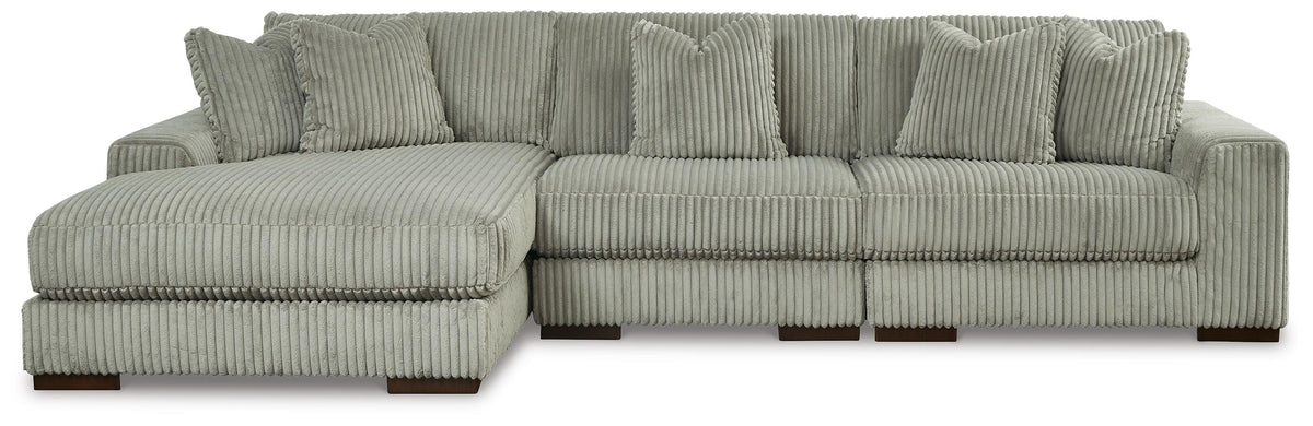 Lindyn 3-Piece Sectional and Oversized Swivel Accent Chair (21105-SI) - Image 2