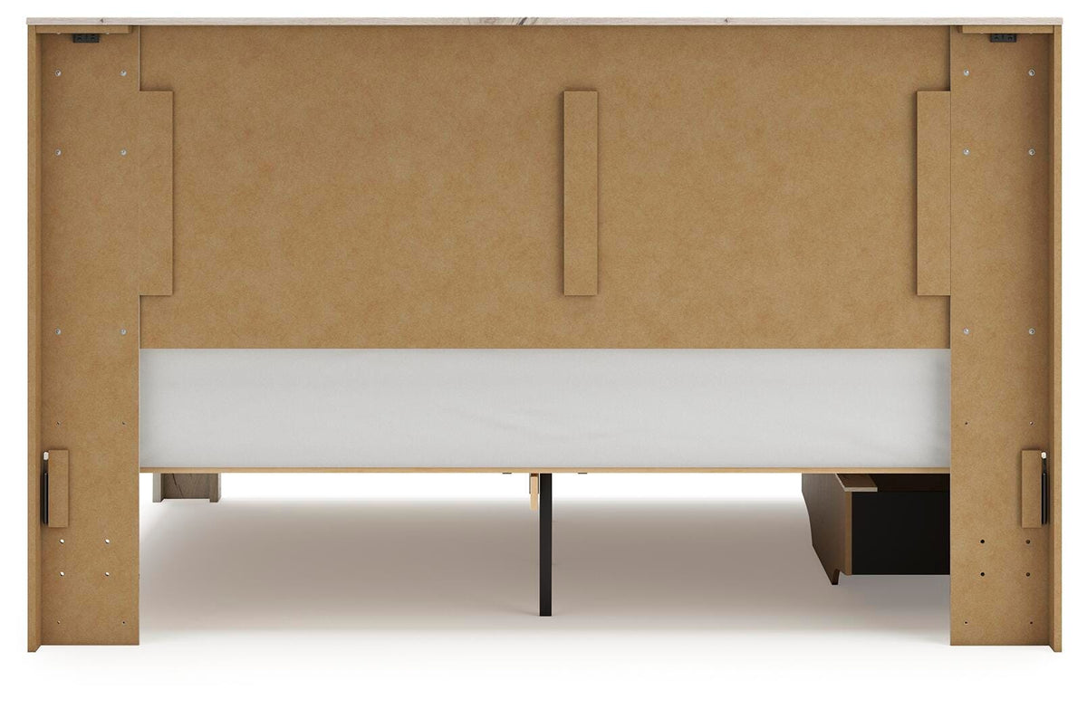 Lawroy Panel Bed with Storage - Light Natural  (B2310-SI) - Image 7