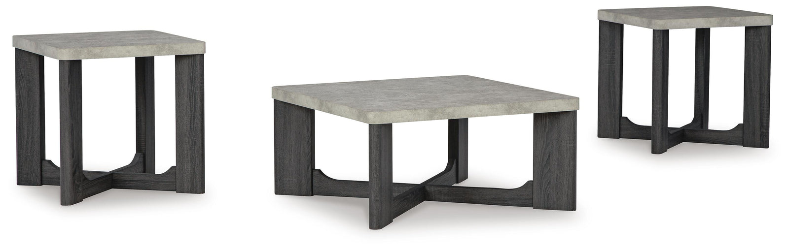 Sharstorm Table (Set of 3) - Two-tone Gray  (T251-SI)