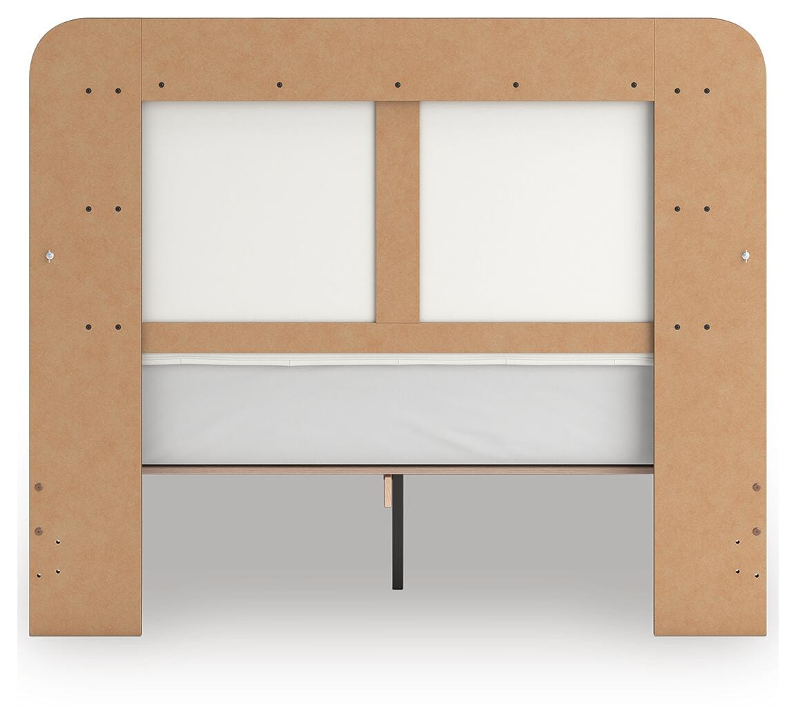 Kendanport Queen Upholstered Bed and 2 Nightstands (PCB1108-SI) - Image 6