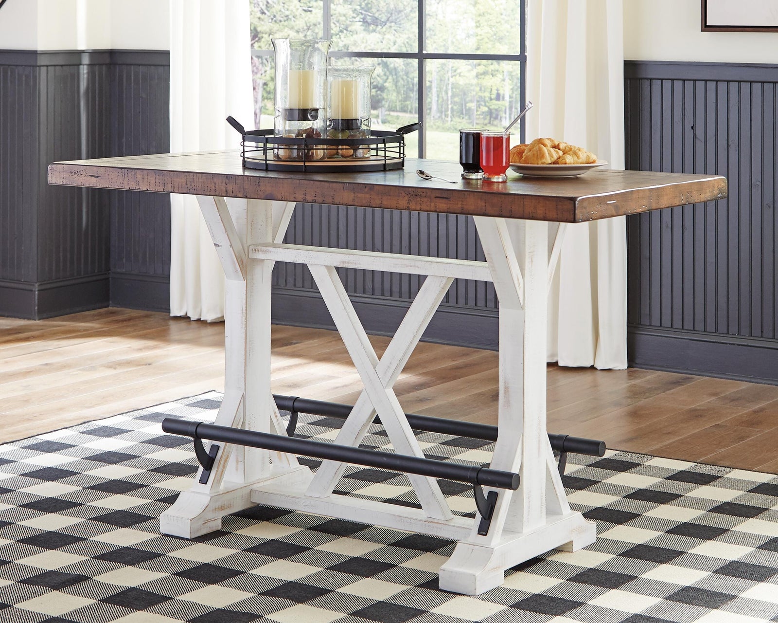 Valebeck Counter Height Dining Table and 4 Barstools (D546-SI) - Image 5