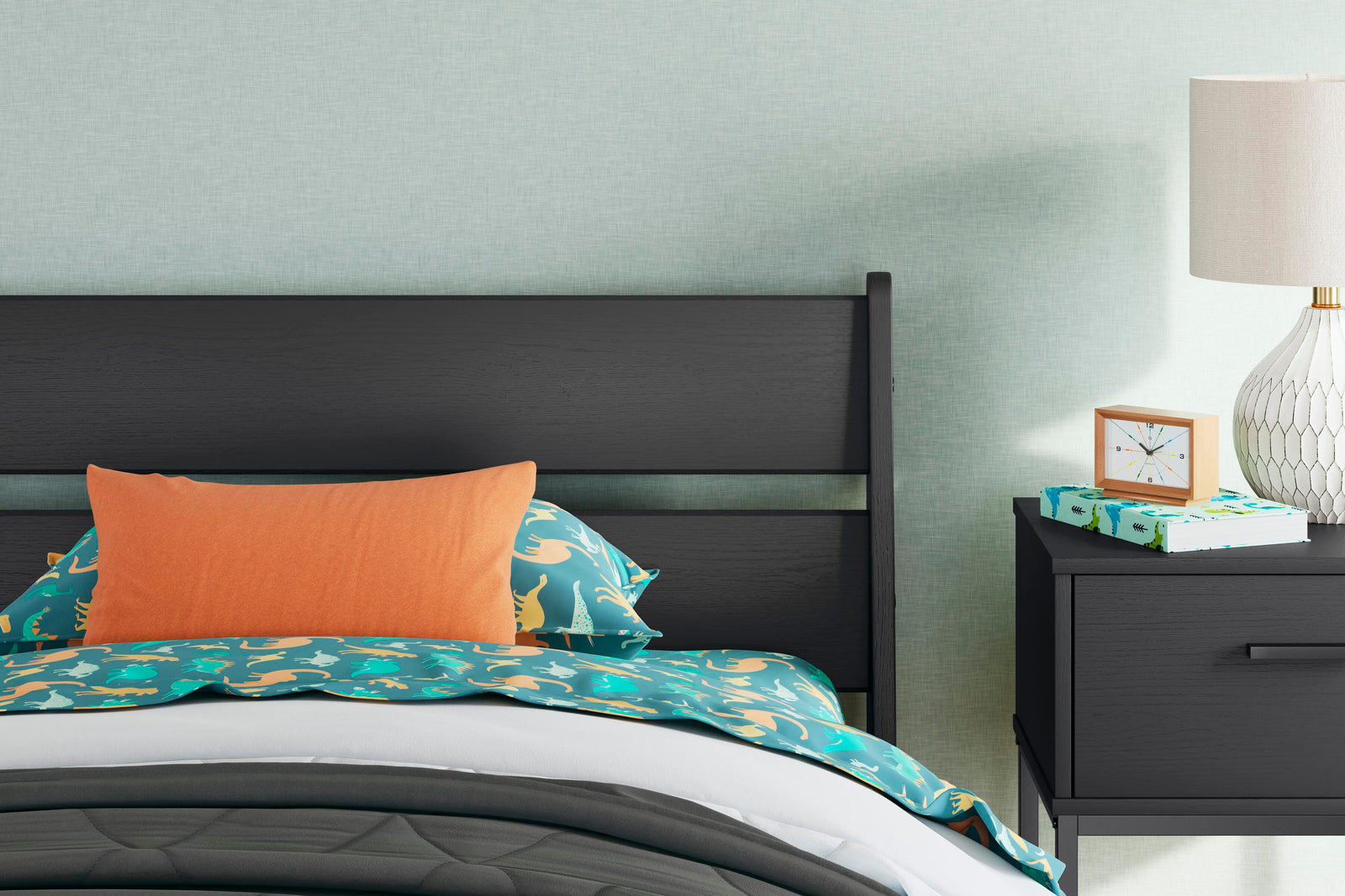 Socalle Panel Headboard - Black  (EB1865-SI) - Image 7