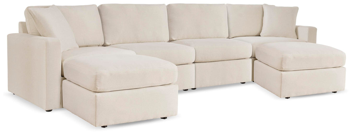 Modmax 4-Piece Sectional and 2 Ottomans (92103-SI)