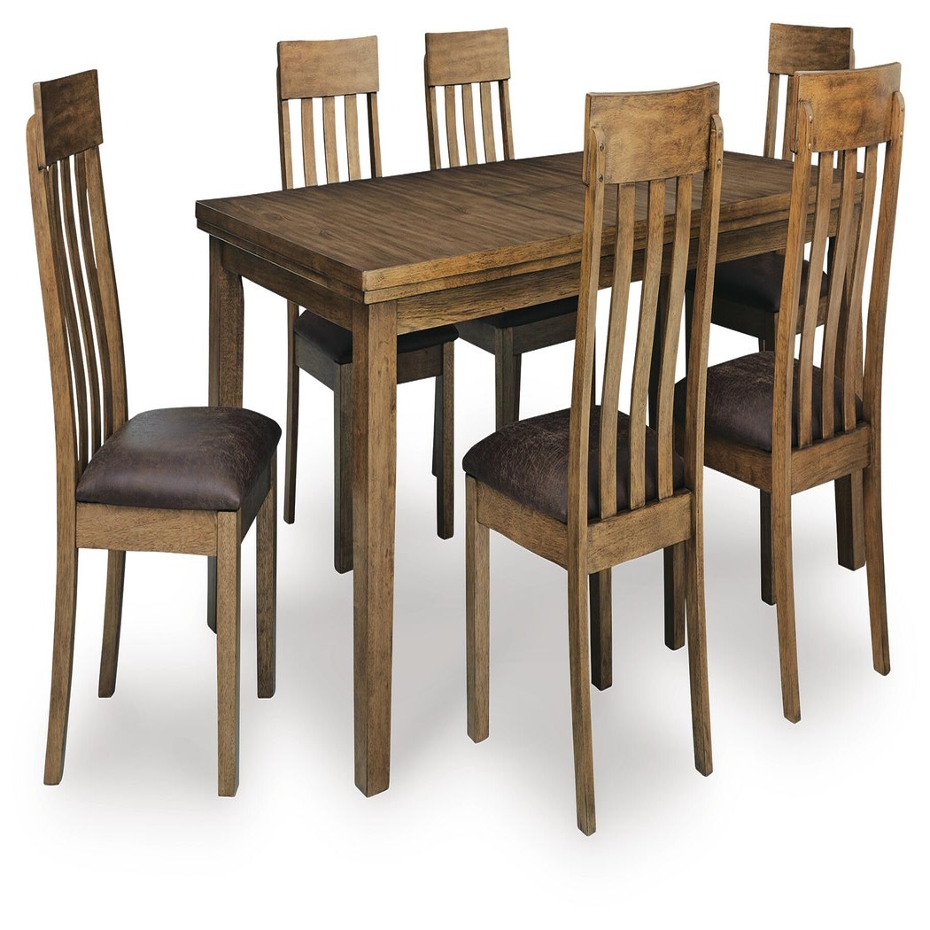 Urbinforte Extension Dining Table and 6 Chairs (PCD592-SI)