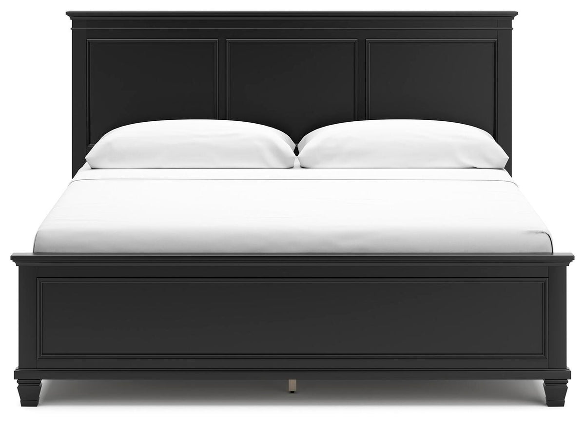 Lanolee Panel Bed, Dresser and Mirror - Black  (B687-SI) - Image 7