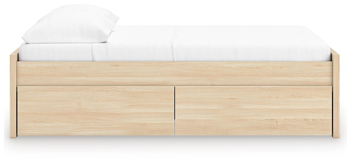 Onita Platform Bed with 2 Side Storage (Youth) - Natural  (EB9632-SI) - Image 6
