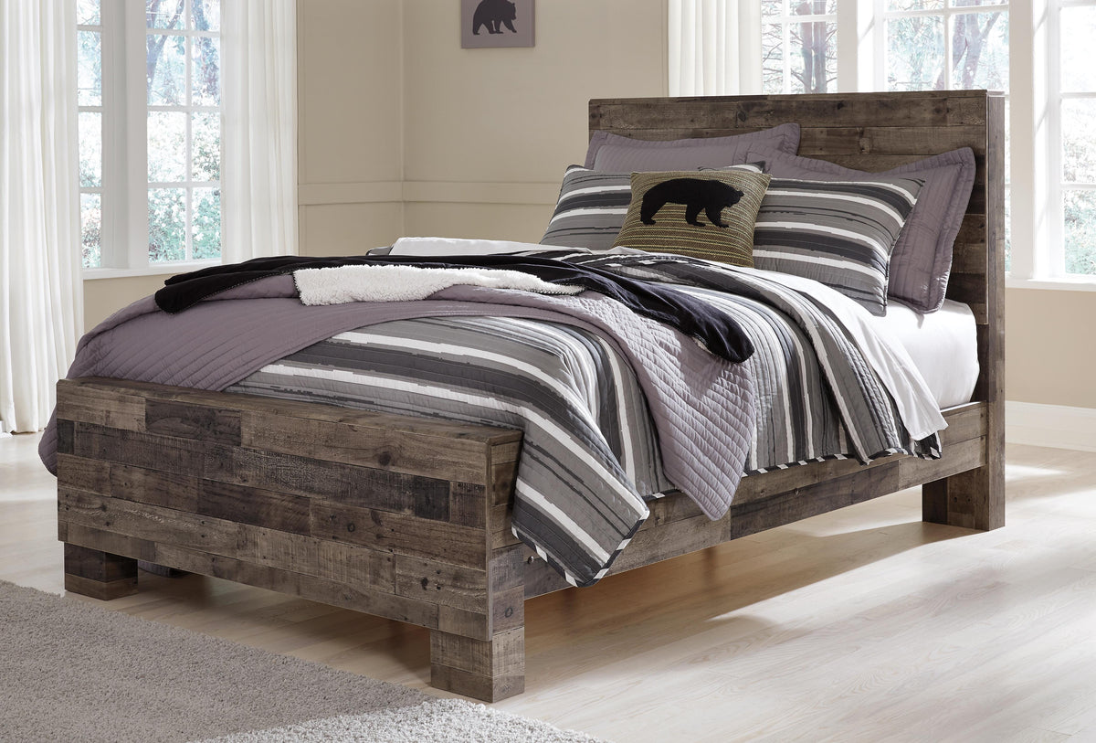 Derekson Panel Bed, Dresser and Mirror (B200-SI) - Image 5