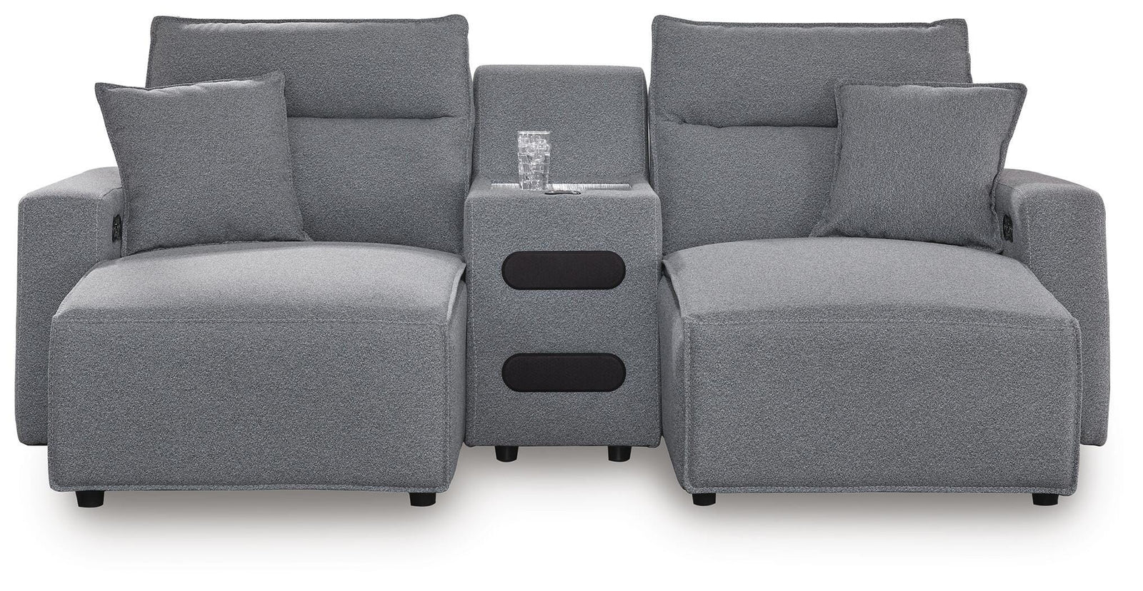 Modmax II 3-Piece Power Reclining Sectional with Chaise and Audio Console (65906-SI)