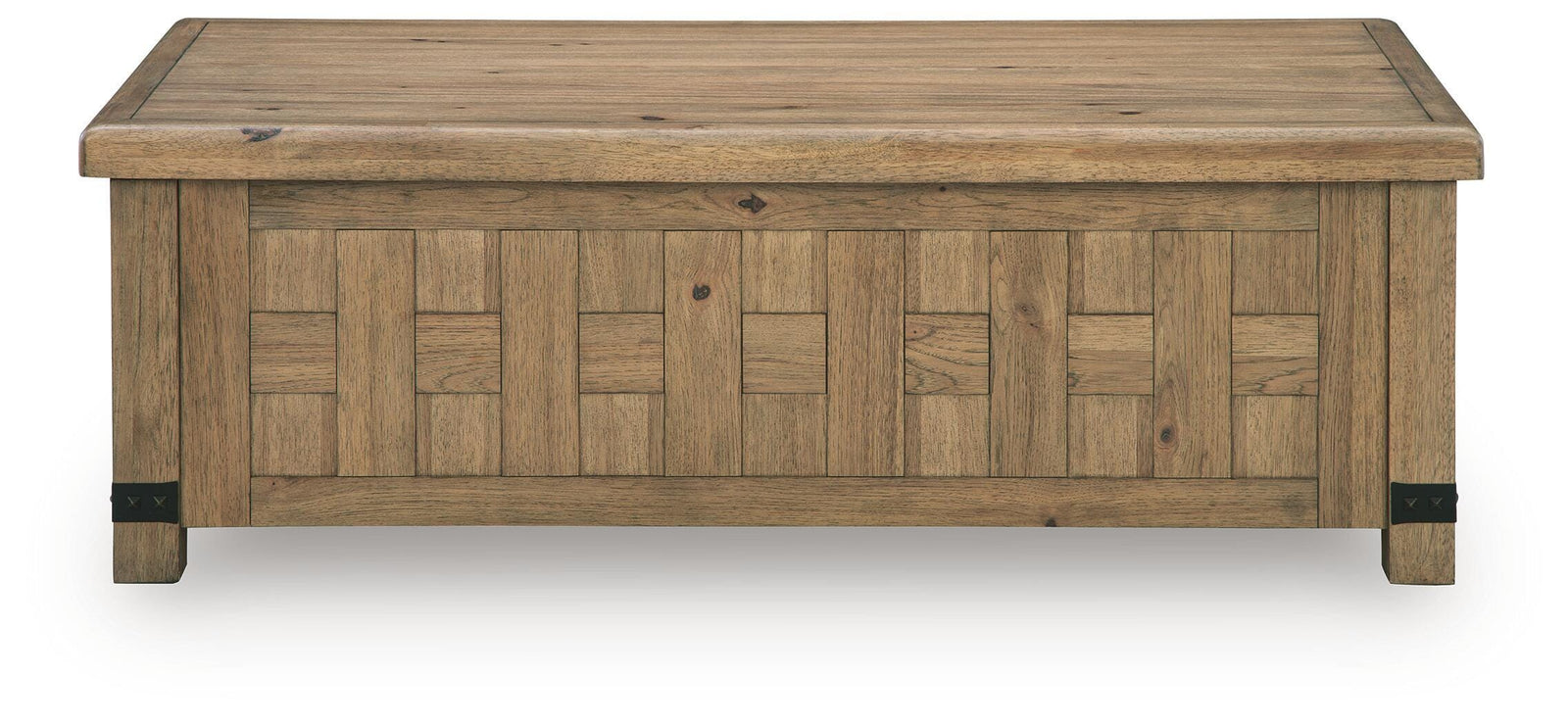 Ridgester Lift-Top Coffee Table - Light Brown  (T858-SI) - Image 4
