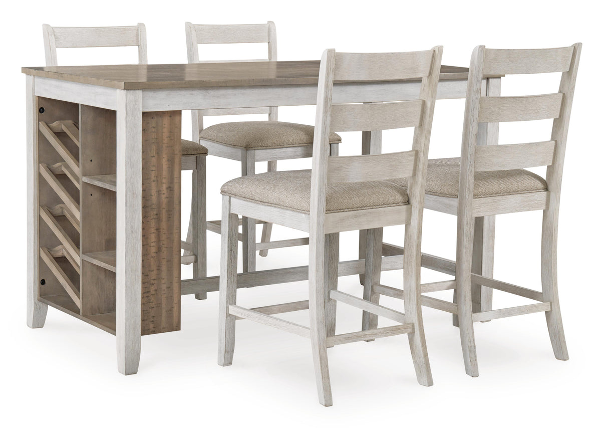 Skempton Counter Height Dining Table and 4 Barstools (D394-SI) - Image 3