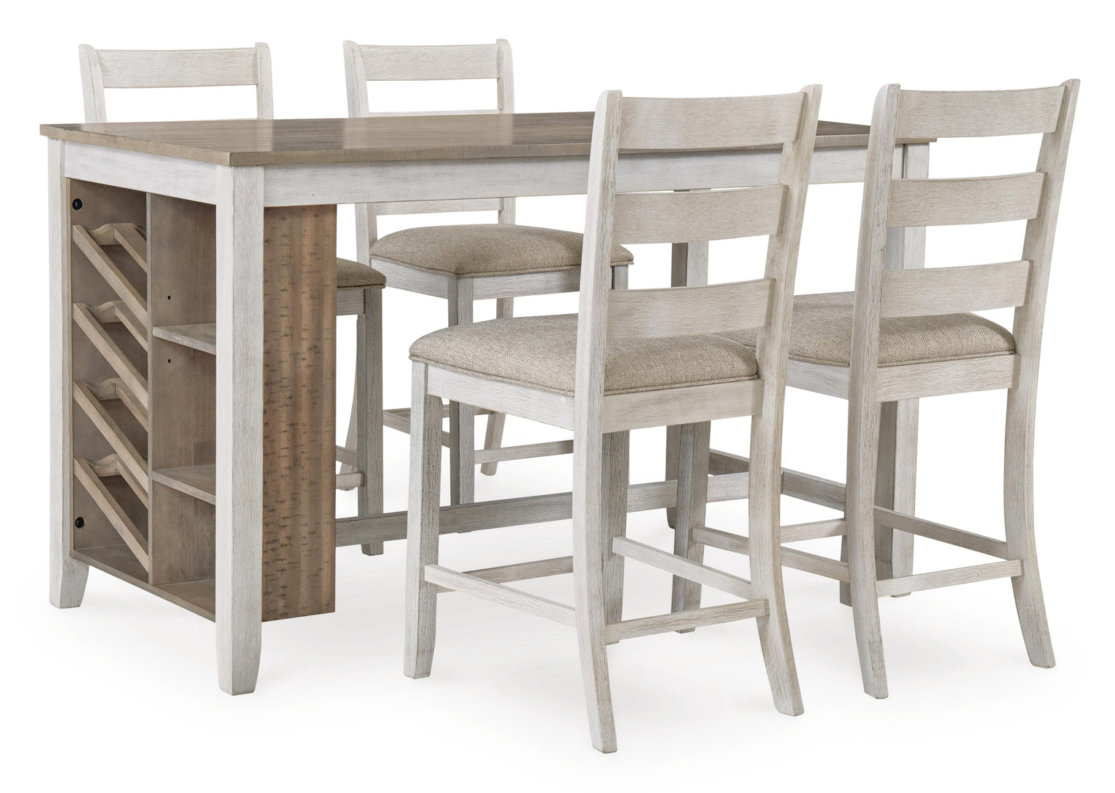 Skempton Counter Height Dining Table and 4 Barstools (D394-SI) - Image 3