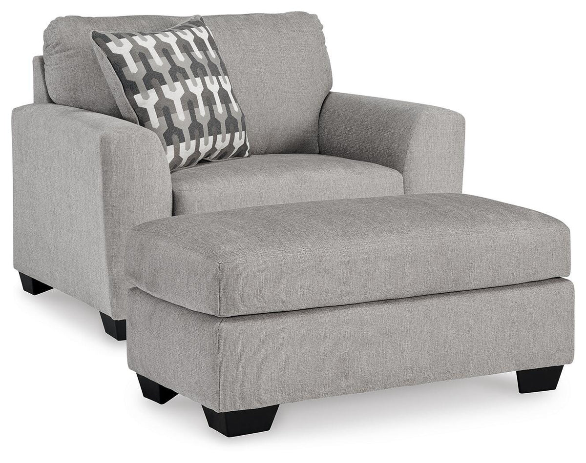 Avenal Park Oversized Chair and Ottoman (50805-SI)