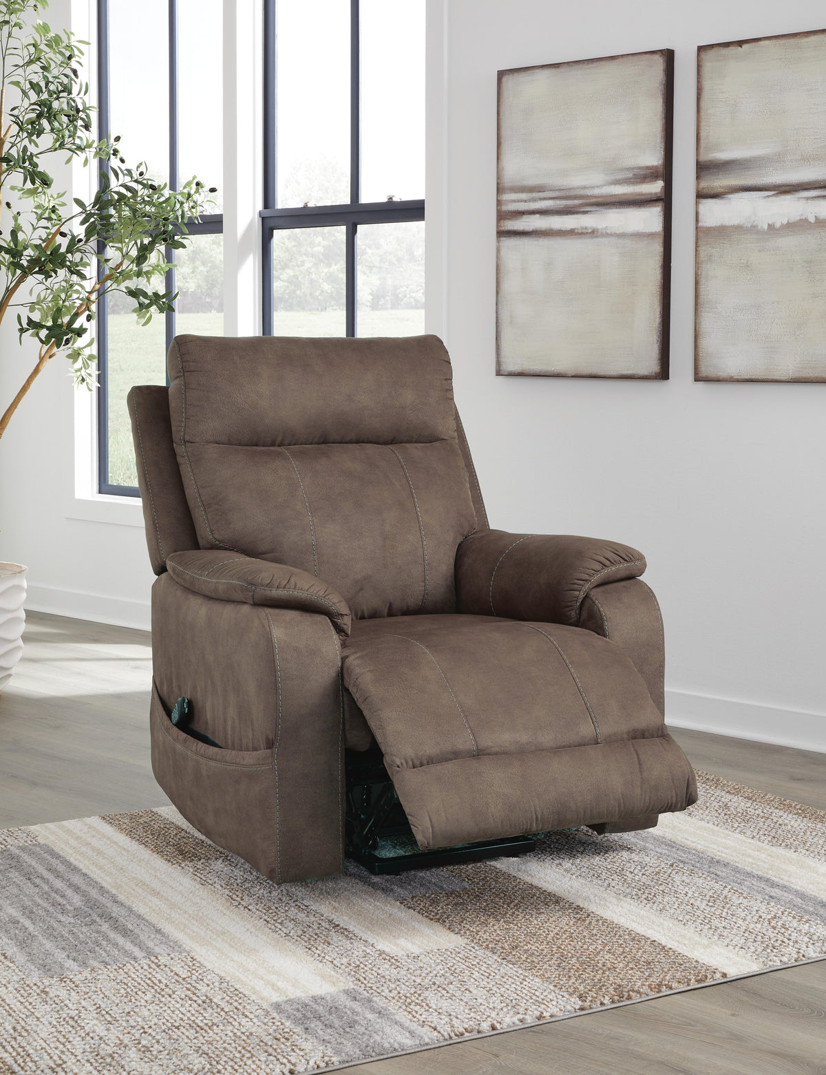 Crestmeade Power Lift Recliner (13504-SI) - Image 9