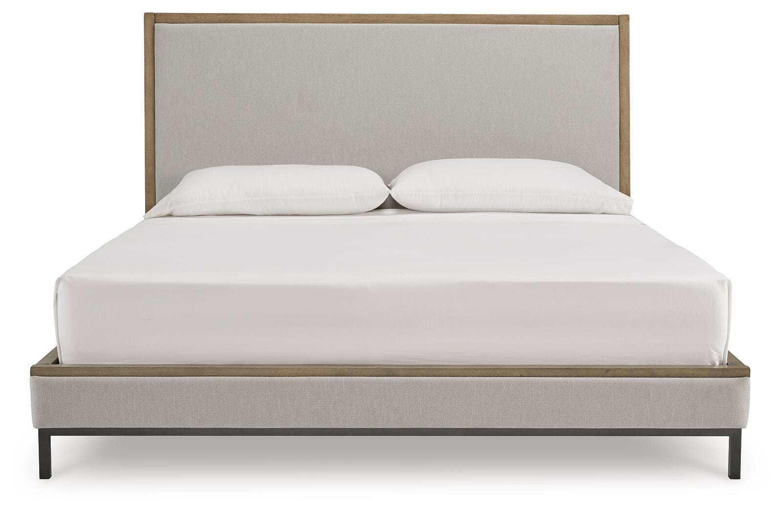 Tomtyn Upholstered Bed - Light Brown  (B622-SI) - Image 3