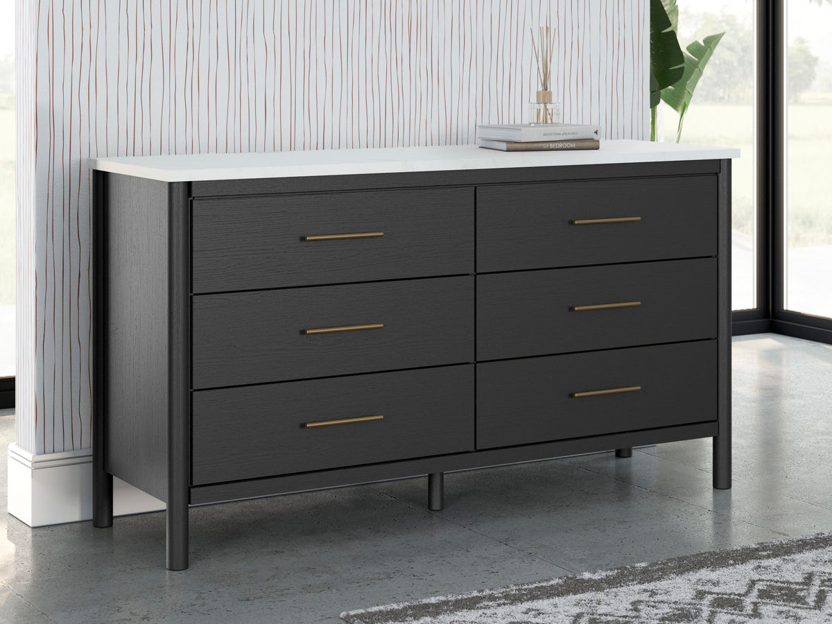 Cadmori Dresser - Black/White  (B2616-SI) - Image 9