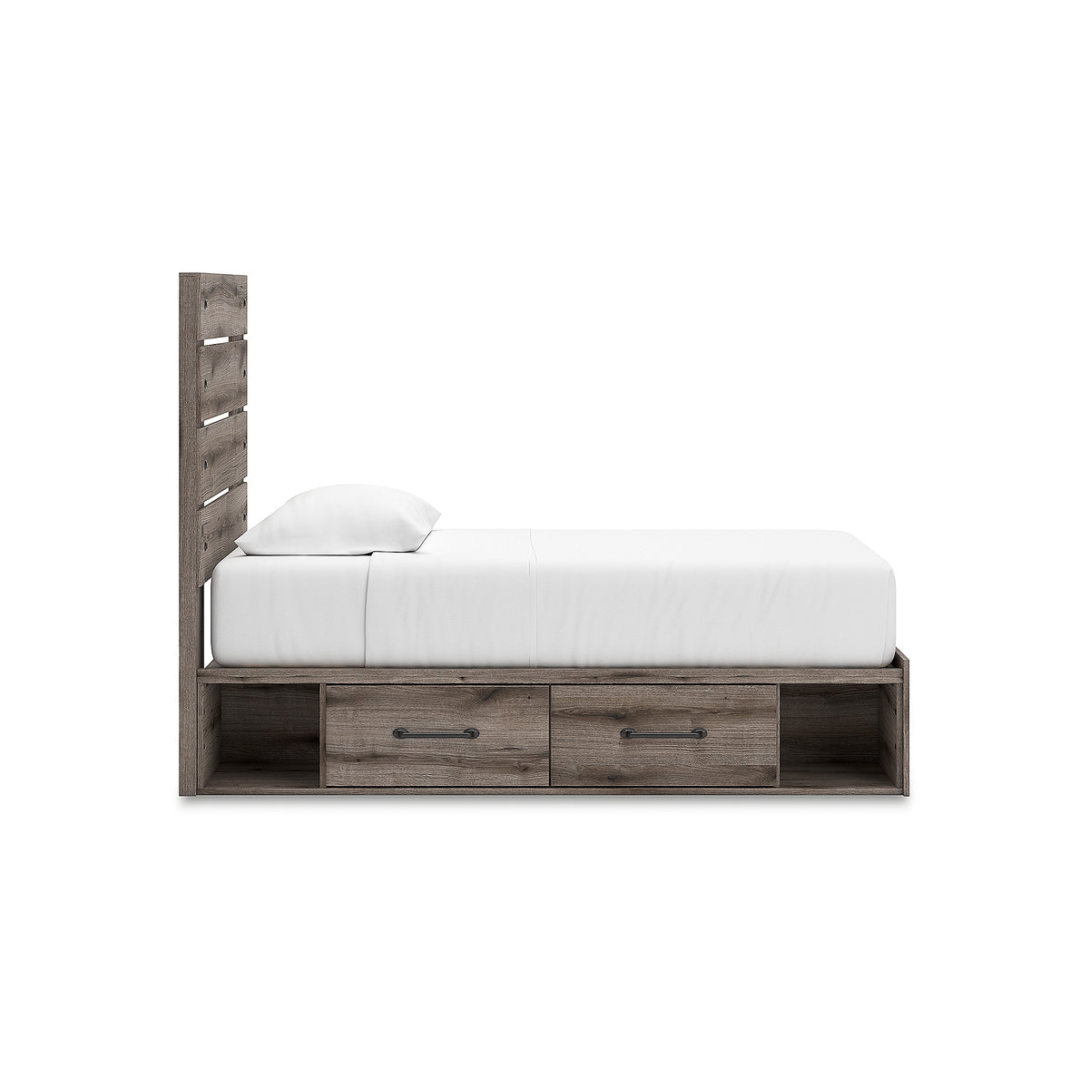 Graystorm Twin Panel Bed with Storage (PCB2405-SI) - Image 9