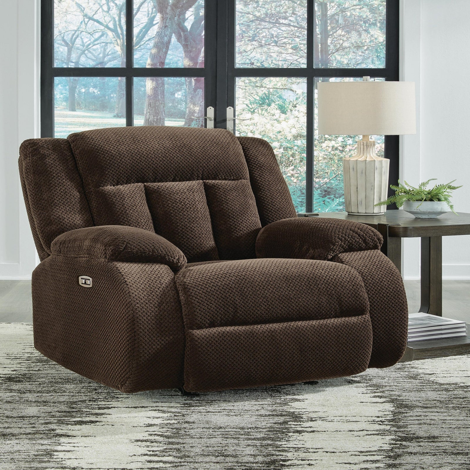 Observation Power Reclining Sofa with Drop Down Table (PC21406-SI) - Image 12