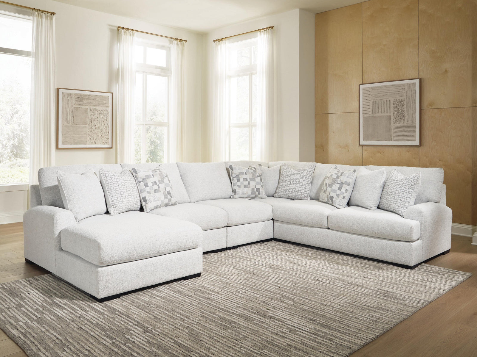 Misty-Lakes 5-Piece Sectional with Chaise (PC66906-SI) - Image 2