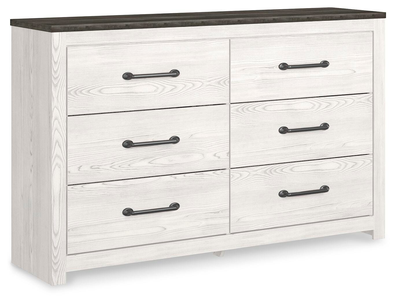 Gerridan Panel Bed and Dresser - White/Gray  (B1190-SI) - Image 3