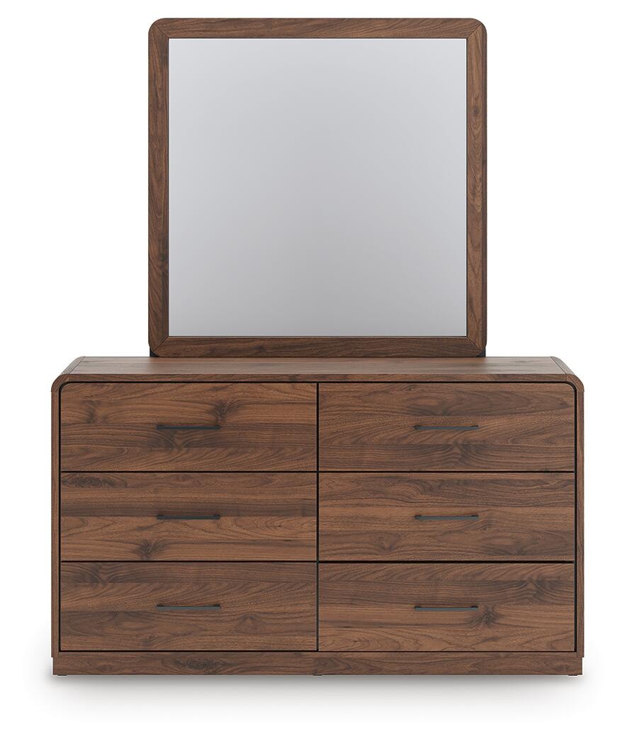 Fortlorn King Panel Bed, Dresser, Mirror and Nightstand (PCB386-SI) - Image 2