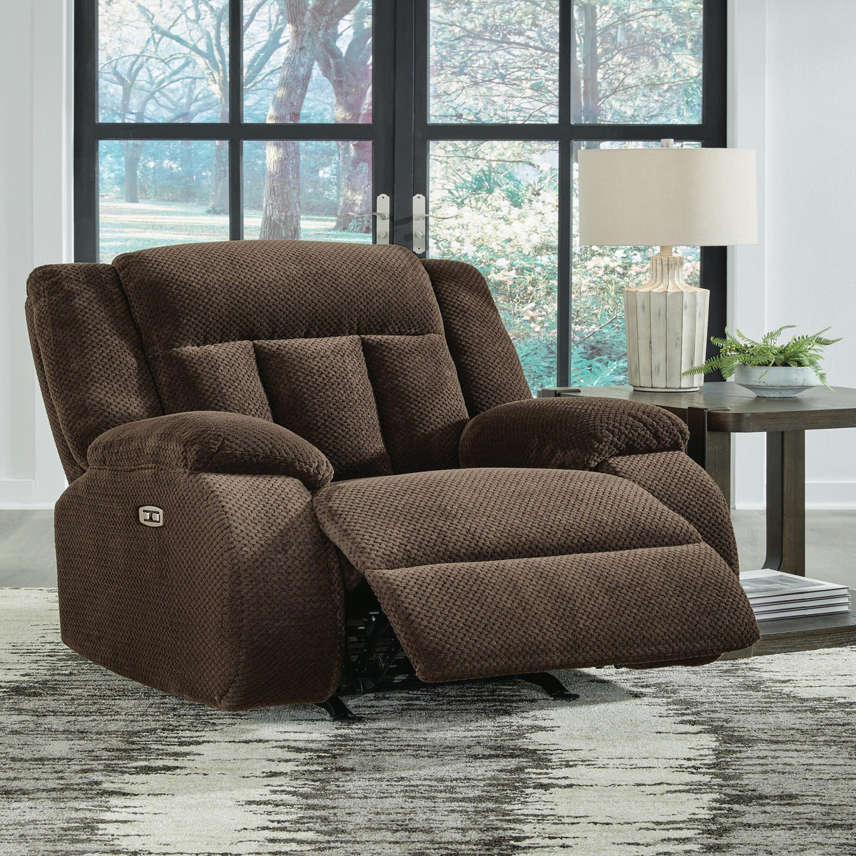 Observation Power Reclining Sofa with Drop Down Table (PC21406-SI) - Image 16