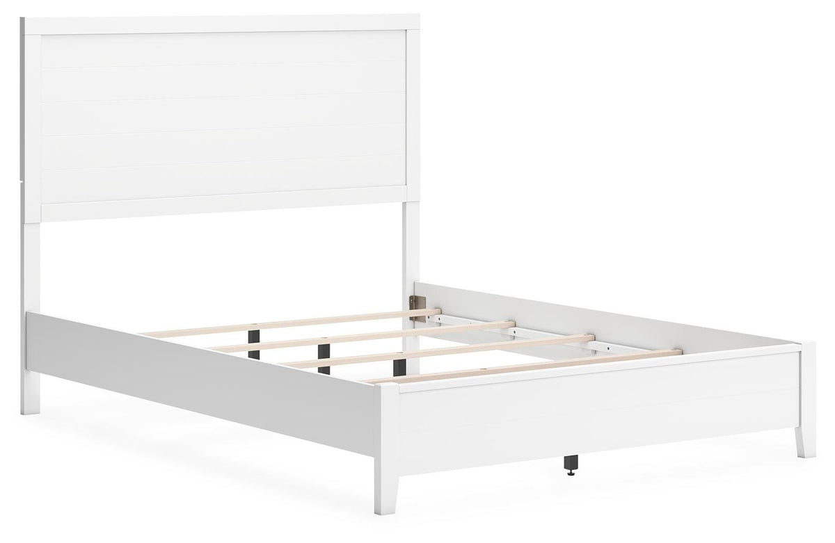 Binterglen Panel Bed, Dresser and Mirror - White  (B427-SI) - Image 9
