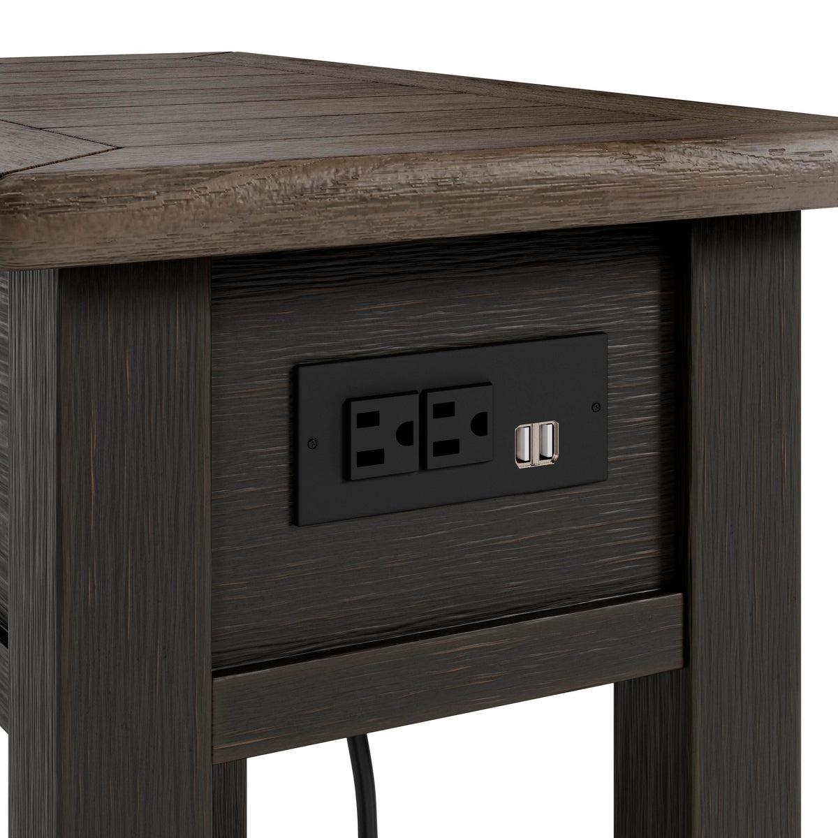 Tyler Creek Chairside End Table - Grayish Brown/Black  (T736-SI) - Image 10