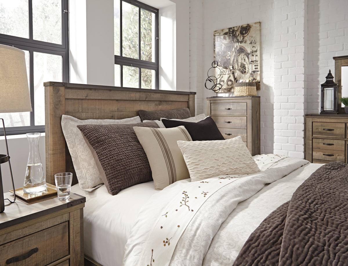 Trinell Panel Headboard - Brown  (B446-SI) - Image 15