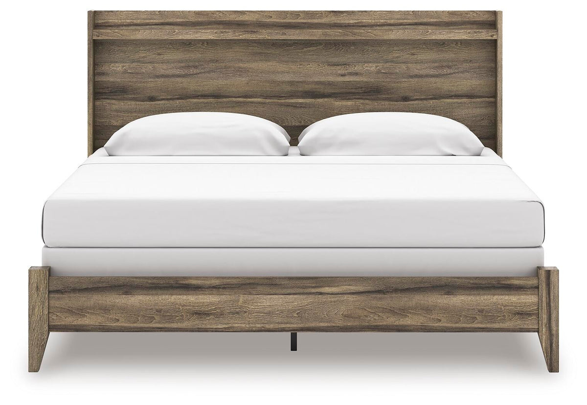 Elbrim King Panel Bed, Dresser, Mirror and Nightstand (PCB2005-SI) - Image 8