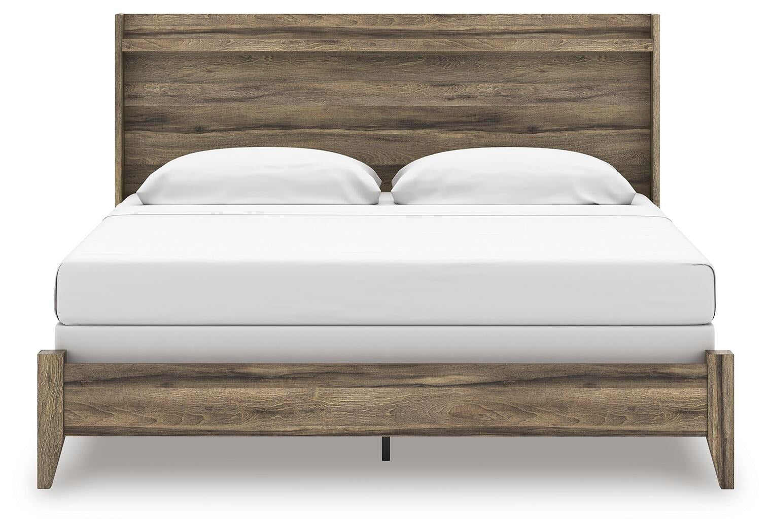 Elbrim King Panel Bed, Dresser, Mirror and 2 Nightstands (PCB2005-SI) - Image 9