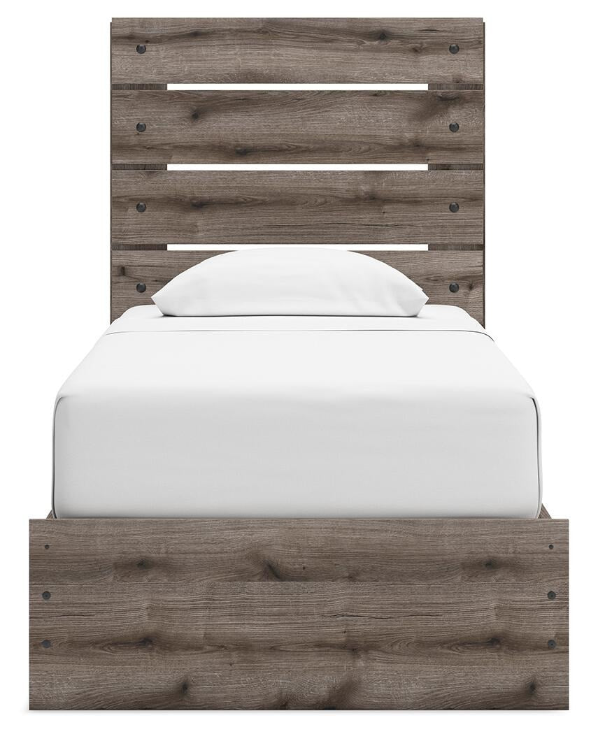 Graystorm Twin Panel Bed with Storage (PCB2405-SI) - Image 5