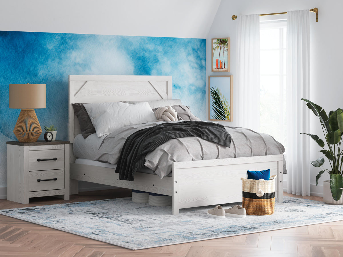 Gerridan Panel Bed (Youth) - White/Gray  (B1190-SI) - Image 8