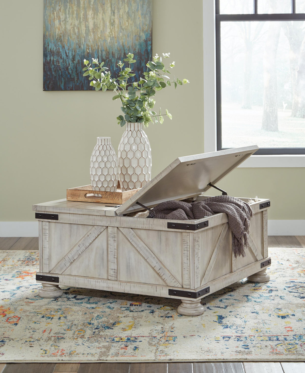 Carynhurst Coffee Table - Whitewash  (T929-SI) - Image 6
