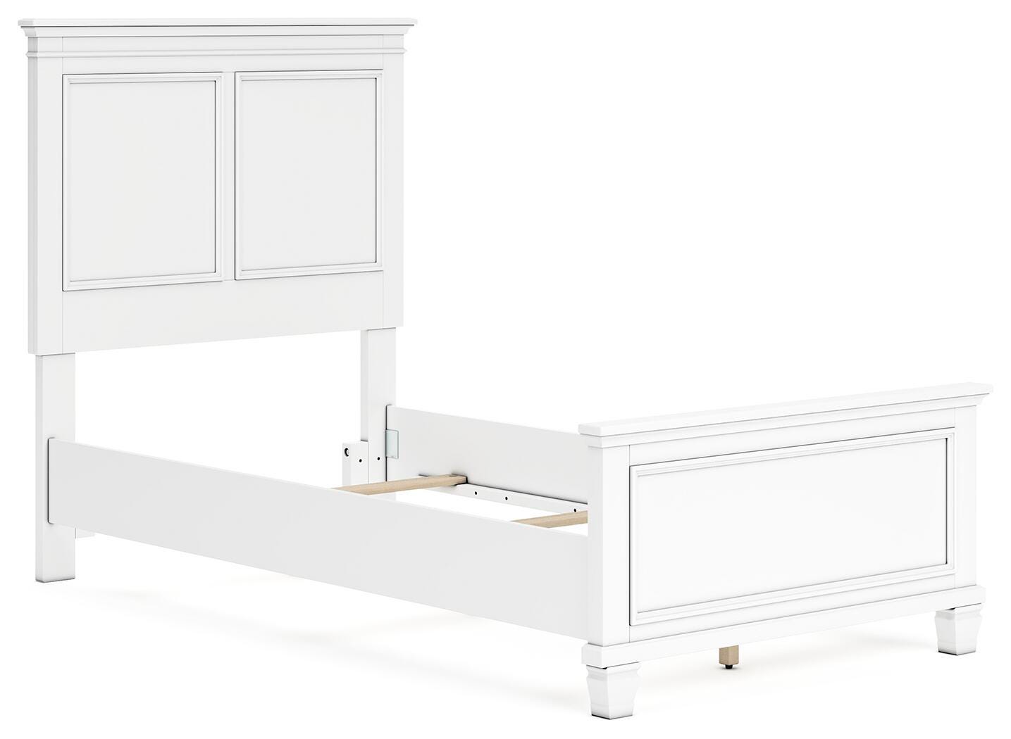 Fortman Panel Bed, Dresser and Mirror - White  (B680-SI) - Image 11