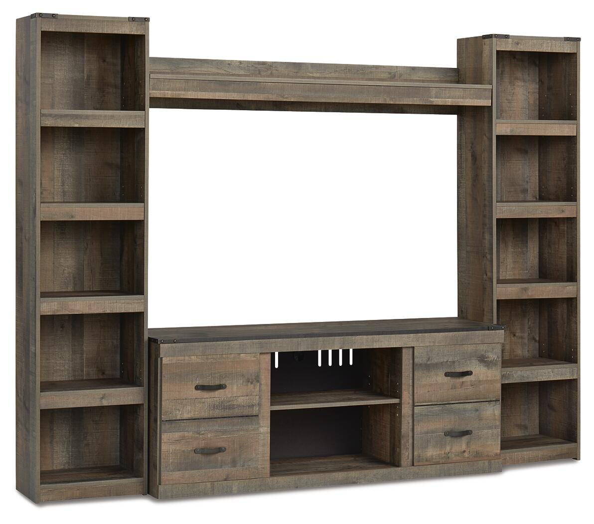 Trinell 4-Piece Entertainment Center (EW0446-SI) - Image 2
