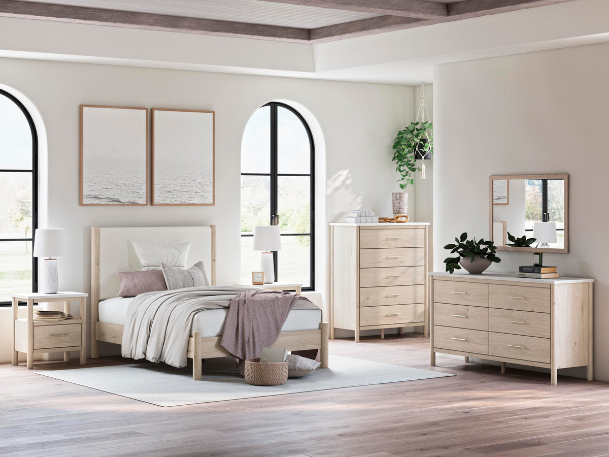 Cadmori Upholstered Panel Bed (Youth) - Two-tone  (B2615-SI) - Image 11