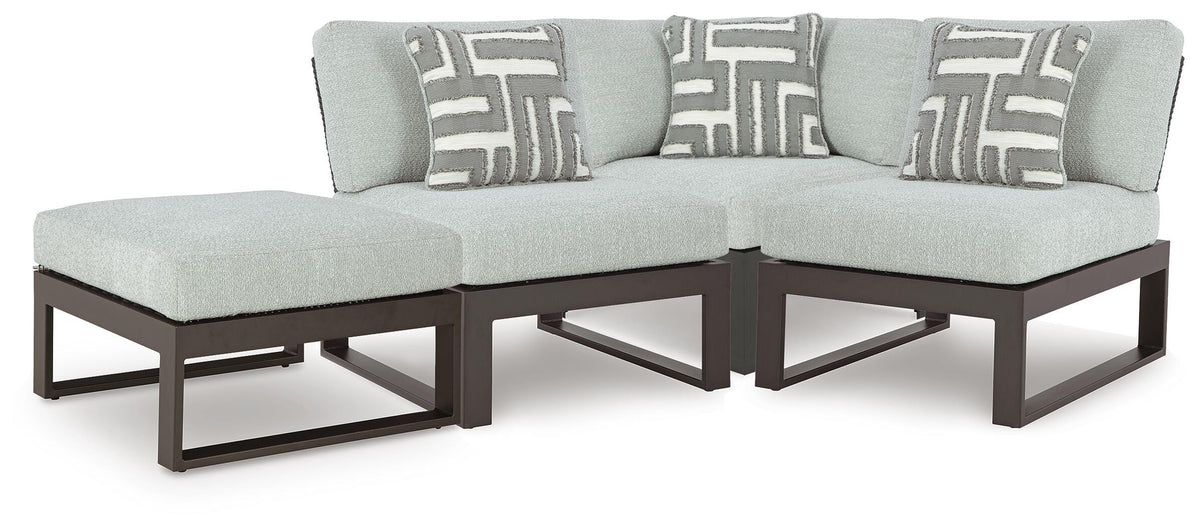 Beachloft 4-Piece Outdoor Sectional (P490-SI)
