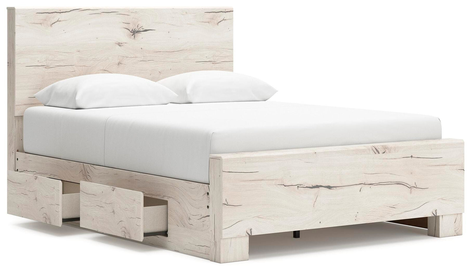 Lawroy Panel Bed with Storage, Dresser and Mirror - Light Natural  (B2310-SI) - Image 10
