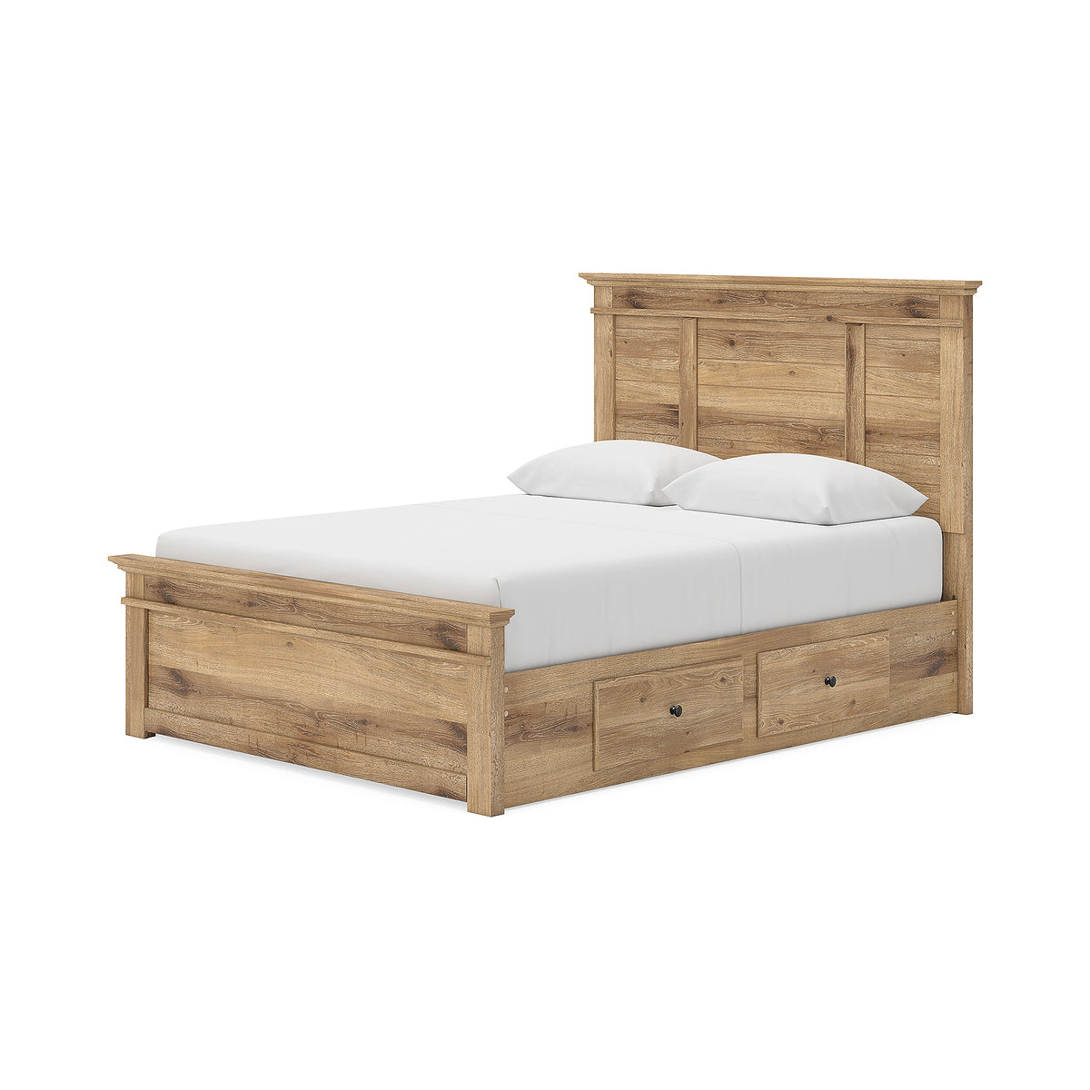 Makidern Queen Panel Bed with Storage, Dresser and Mirror (PCB1170-SI) - Image 16