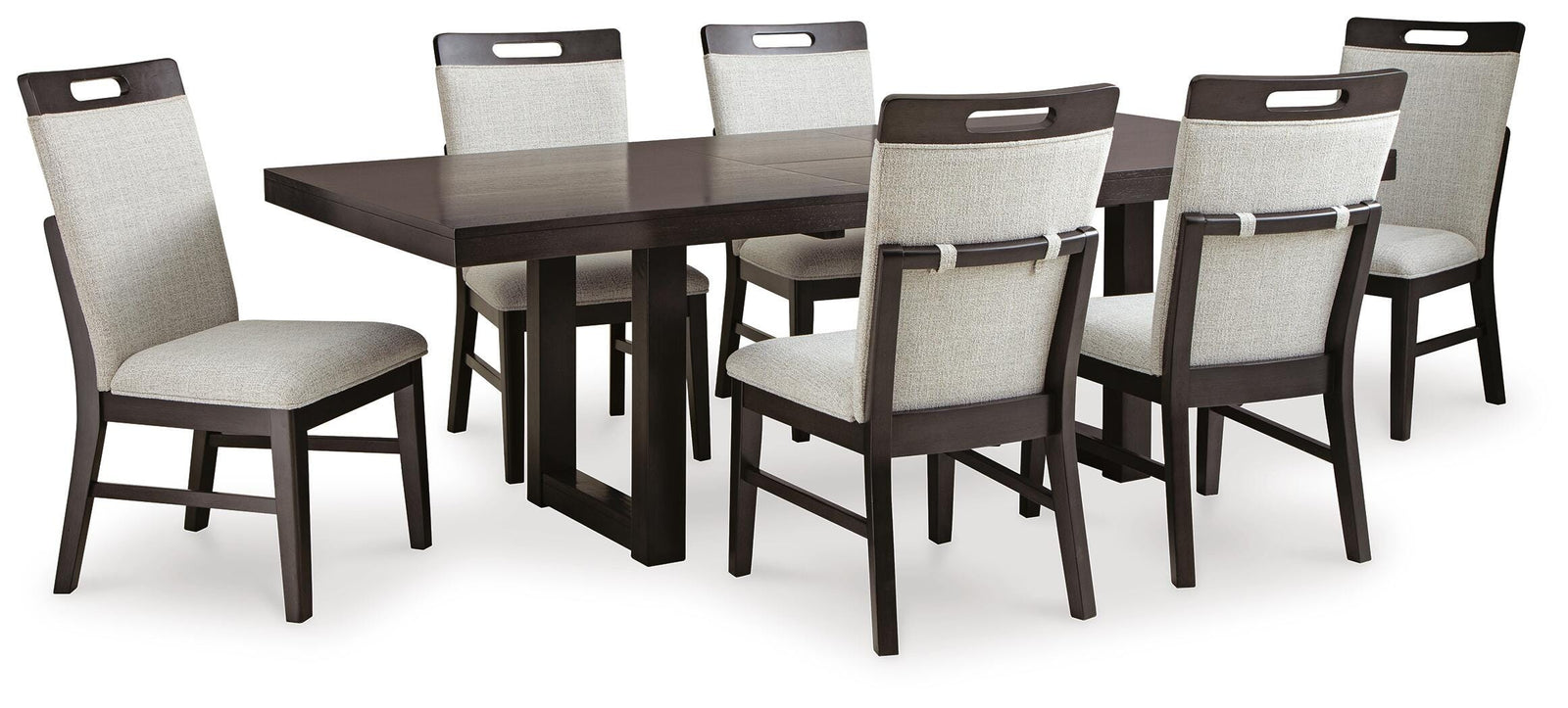 Neymorton Dining Table and 6 Chairs (D618-SI)