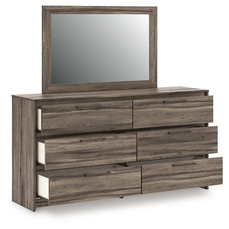 Elbrim Full Panel Storage Bed, Dresser, Mirror and 2 Nightstands (PCB2005-SI) - Image 4